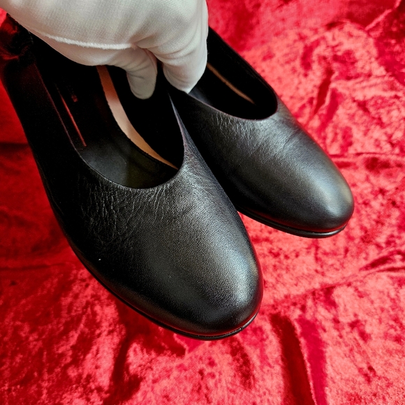 Ecco Womens Annie Ballet Danish Design Flats Black Leather US6 - Picture 7 of 16